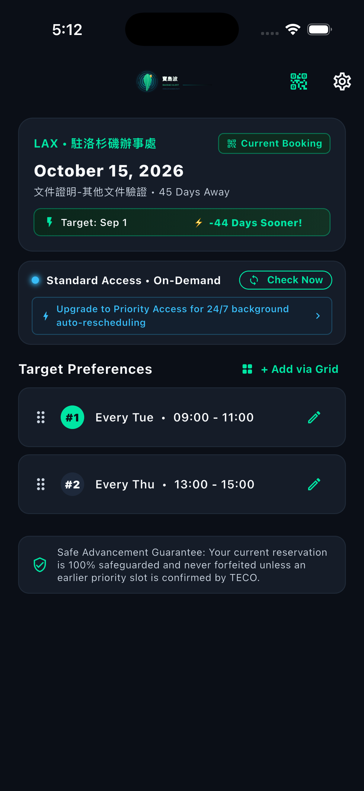 BaoDao Alert Active Consular Monitoring Dashboard